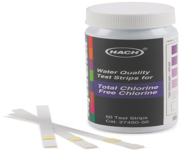 CLORO LIBRE Y TOTAL, Test Strips, (0-10 ppm), 50 Test