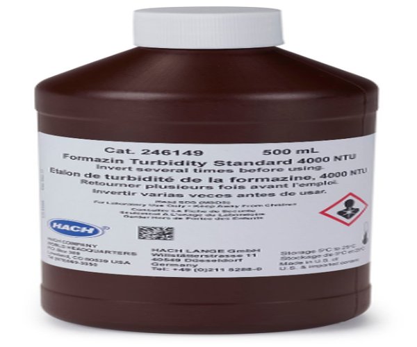 Estandar de turbidez de formacina, 4000 NTU, 500 mL