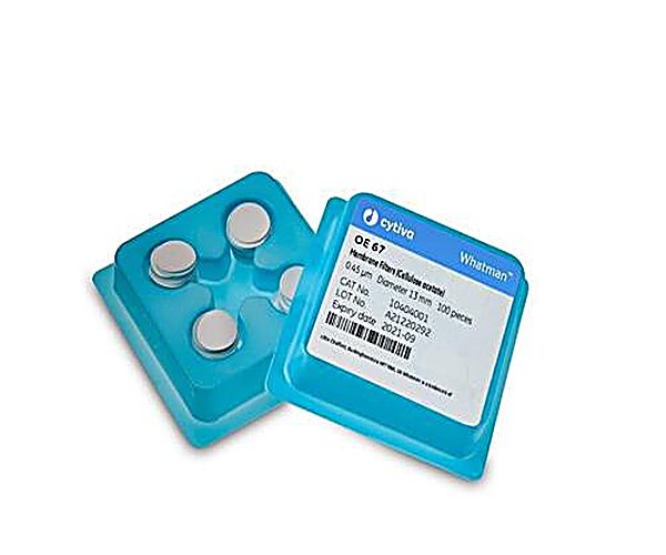 Membranas OE67 circulos, Celulosa Acetato, 0.45μm, 47mm 1 x 100/pk