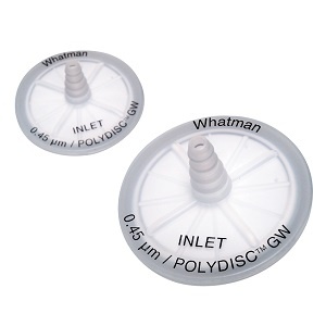Filtro en linea Polydisc GW para analisis metales, Nylon+prefiltro, 50mm, 0.45µm1 x 50/pk