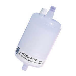 Filtro de água POLYCAP HD 75 Polipropileno, 10.0/20.0μm, FNPT In/Out: 0,125" 1 x 5/pk