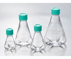 Erlenmeyer PETG Sin tratamiento Libre de ADNasa/ARNasa No pirógeno 125 ml Esterilizado para ventilac - PQN Essentials - Plástico-Matraces - Erlenmeyer - Plástico-1