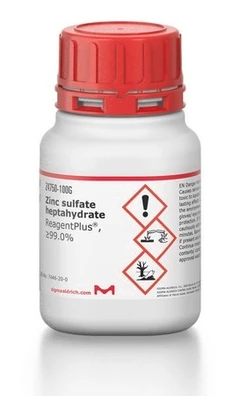 Zinc sulfate heptahydrate ReagentPlus®, ≥99.0% pack 1X2.5KG - Sigma Aldrich - Salts and inorganic substances - Salts and inorganic substances - Z4750-2.5KG-1