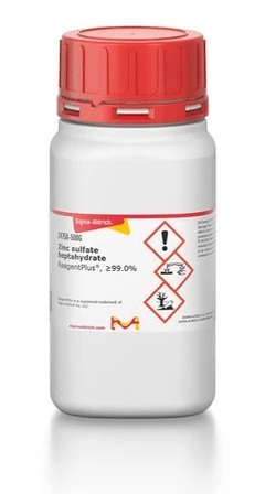 Zinc sulfate heptahydrate ReagentPlus®, ≥99.0% pack 1X2.5KG - Sigma Aldrich - Salts and inorganic substances - Salts and inorganic substances - Z4750-2.5KG-2
