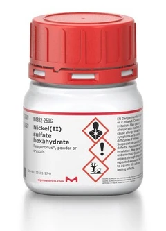 Nickel(II) sulfate hexahydrate ReagentPlus®, powder or crystals pack 1X250G - Sigma Aldrich - Salts and inorganic substances - Salts and inorganic substances - N4882-250G-1