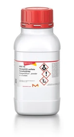 Nickel(II) sulfate hexahydrate ReagentPlus®, powder or crystals pack 1X250G - Sigma Aldrich - Salts and inorganic substances - Salts and inorganic substances - N4882-250G-2