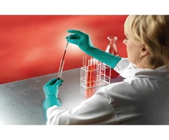 Touch N Tuff disposable gloves, nitrile, size S, 300 mm, powder-free, green, pack of 100 - Ansell - Gloves - Nitrile