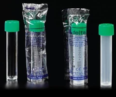 TUBO DE 12 ML PP 15X102 MM CON FALDA DE CUBIERTA B / U PAQUETE DE 250 - Deltalab - Tubos de centrífuga