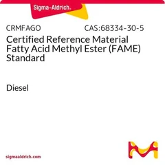 Material de Referencia Certificado Éster Metílico de Ácidos Grasos (FAME) Envase estándar para diése - Sigma Aldrich - Estándars y materiales de referencia