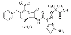 Ceftazidime hydrate ≥90.0%, contains ~10% sodium carbonate as stabilizer pack 1X1G - Sigma Aldrich - Antimicrobianos