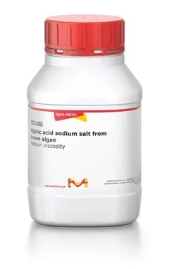 Sal sódica de ácido algínico procedente de algas pardas. Viscosidad media. Envase de 1 x 250 g. - Sigma Aldrich - Compuestos bioquímicos - Compuestos bioquímicos - A2033-250G-3