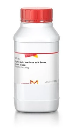 Sal sódica de ácido algínico procedente de algas pardas. Viscosidad media. Envase de 1 x 250 g. - Sigma Aldrich - Compuestos bioquímicos - Compuestos bioquímicos - A2033-250G-4