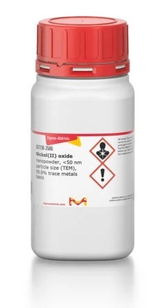 ÓXIDO DE NÍQUEL(II), NANOPOLVO, <50 NM (T& pack 1X25G) - Sigma Aldrich - Sales y sustancias inórganicas - Sales y sustancias inórganicas - 637130-25G-3
