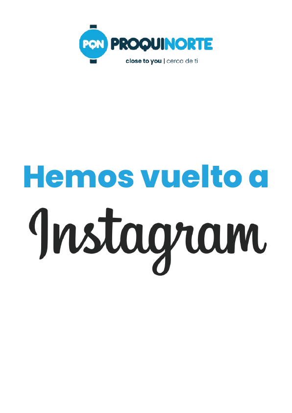 Legal terms and conditions of the "We're back" giveaway on Instagram Proquinorte
