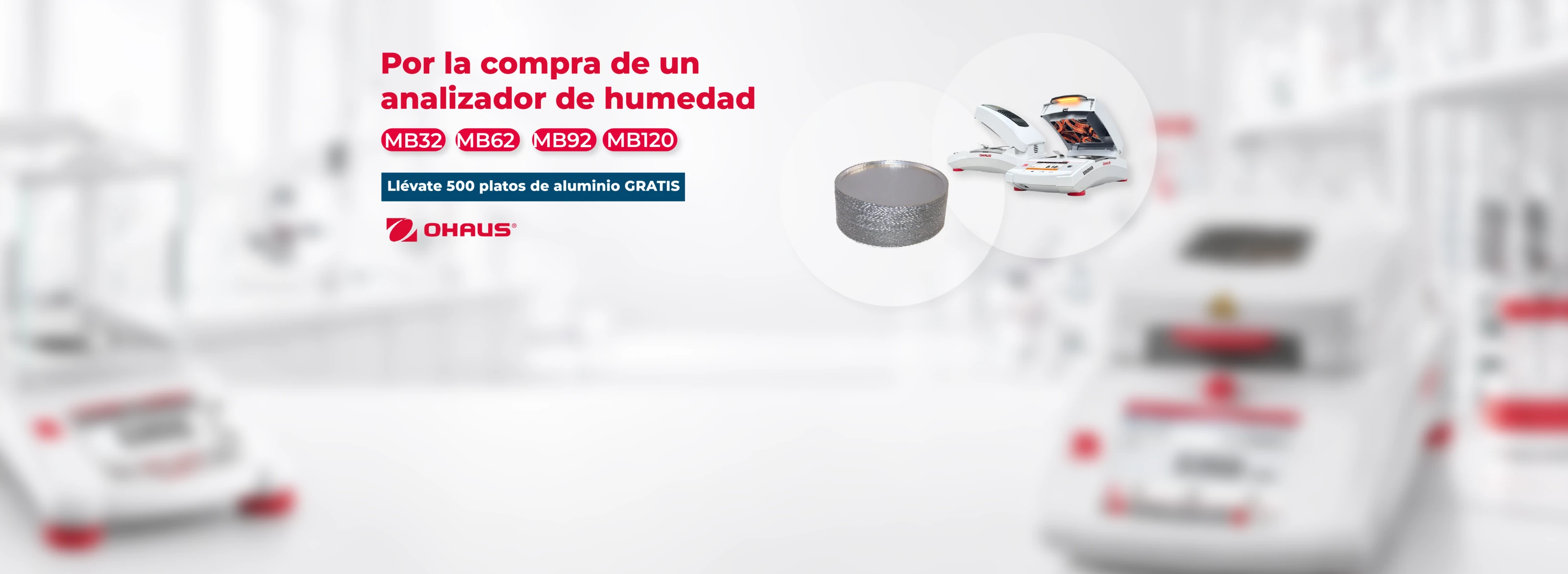 Promo Ohaus Analizadores de Humedad
