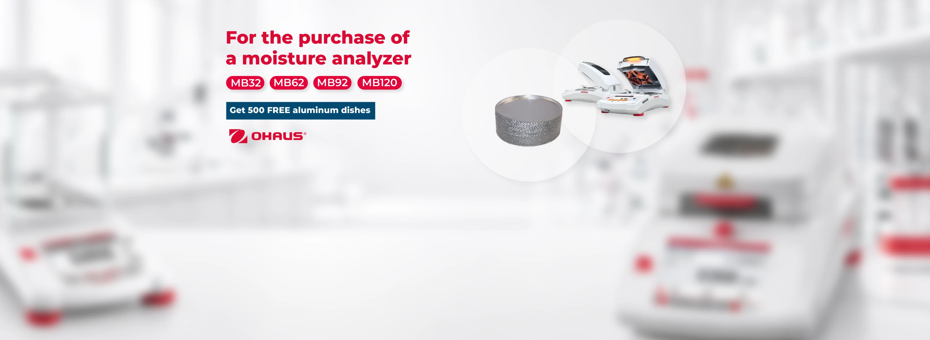 Promo Ohaus Analizadores de Humedad