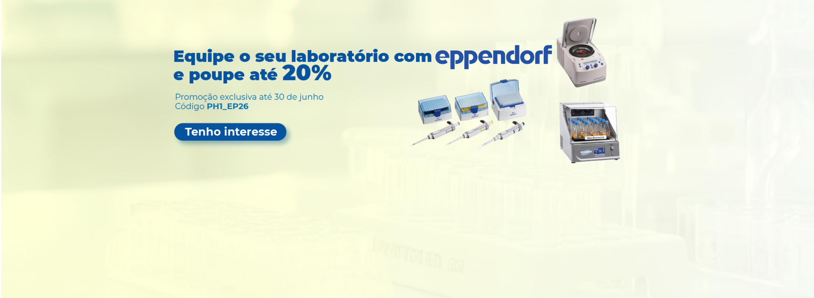 Promo Eppendorf 20% de desconto
