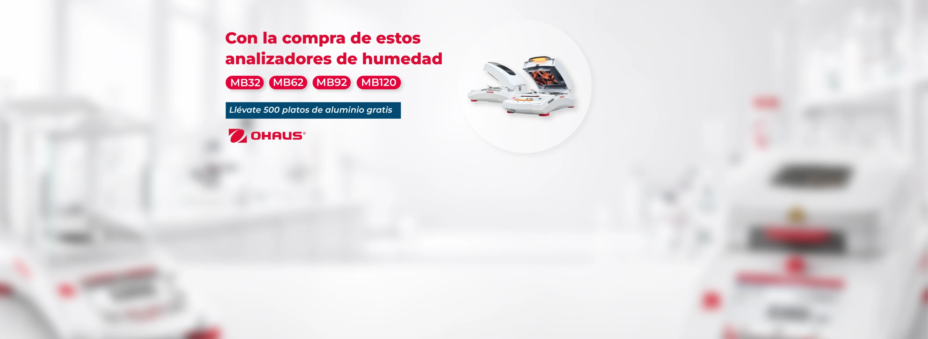 Promo Ohaus Analizadores de Humedad
